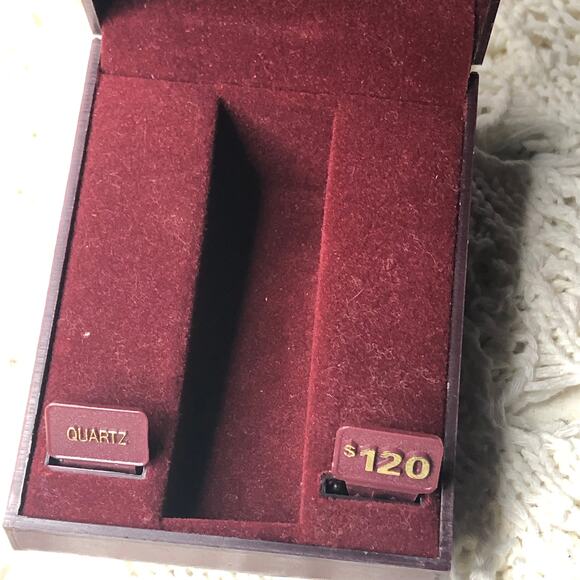 Vintage Gruen Red Original Wrist Watch Display Storage Box Case - Picture 13 of 16